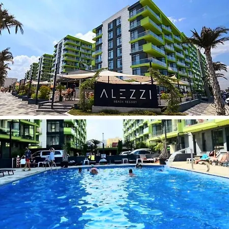 דירה Alezzi Luxury Apartamente-resort Cu Piscina Gym Restaurante In Prima Linie La Mare